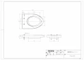 TOTO EWCS441S-51AM 取扱説明書 商品図面 施工説明書 分解図 ウォシュレット付補高便座 アプリコットF2A 商品図面1